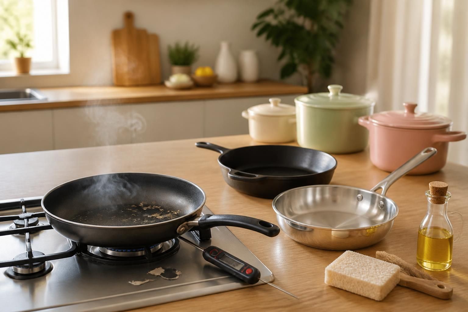 découvrez les dangers potentiels des poêles en téflon, comment bien les entretenir et explorez des alternatives saines pour cuisiner en toute sécurité.