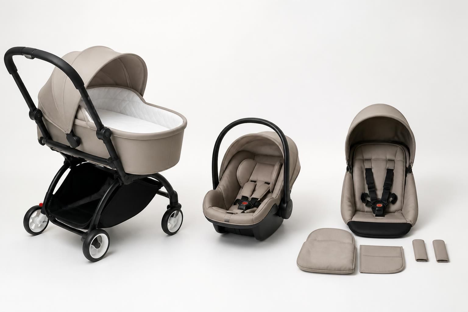 découvrez les différences entre nacelle, cosy et kit naissance pour la poussette yoyo pack naissance et choisissez le mieux adapté à votre bébé.