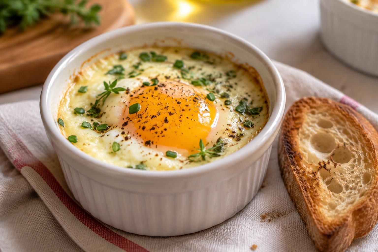 découvrez une recette facile d’œuf en cocotte, à cuire au four ou au micro-ondes. un plat rapide, gourmand et personnalisable selon vos envies.
