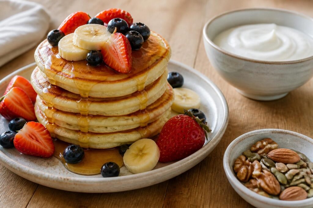 découvrez des recettes rapides et healthy de pancakes maison, savoureuses et faciles à préparer pour un petit-déjeuner gourmand et équilibré.