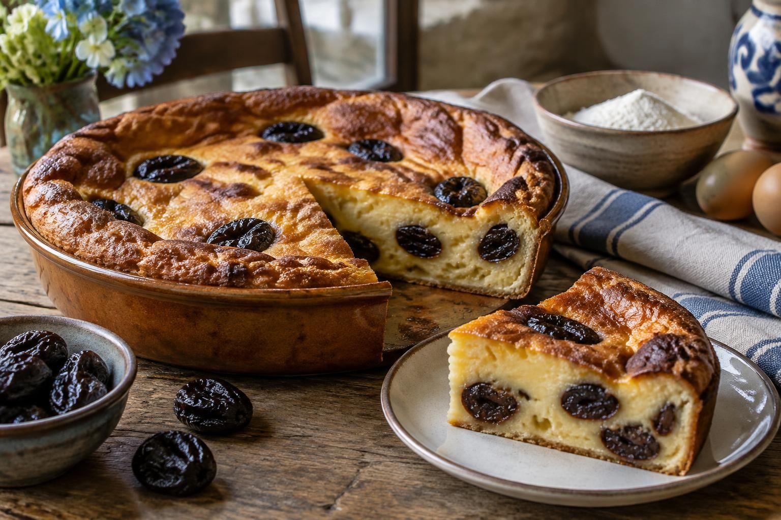 découvrez une recette facile et traditionnelle de far breton aux pruneaux : un dessert moelleux, généreux et savoureux, parfait pour régaler vos convives.