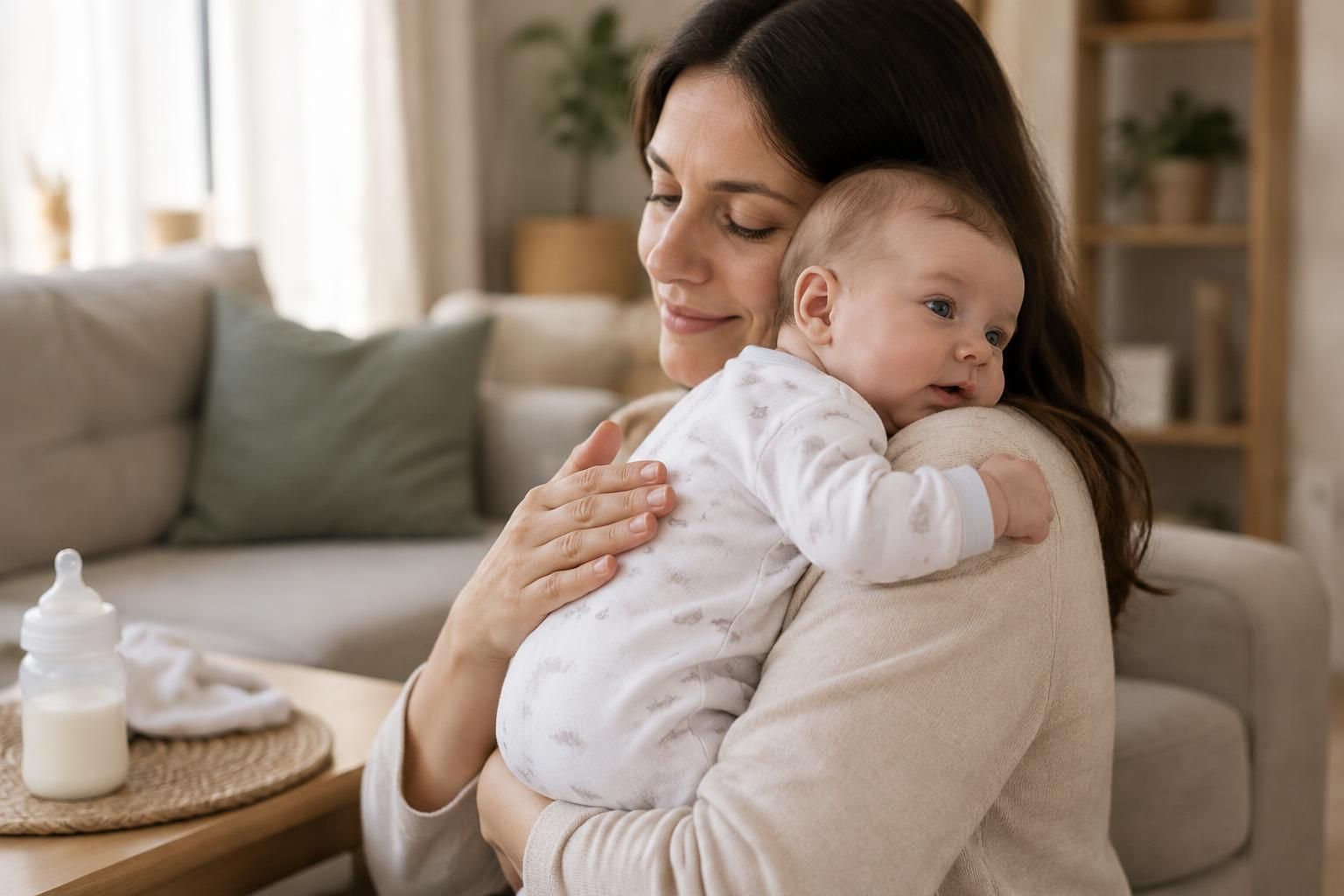hoquet chez bébé après le biberon : causes fréquentes, gestes simples pour le soulager et signes qui doivent vous amener à consulter.