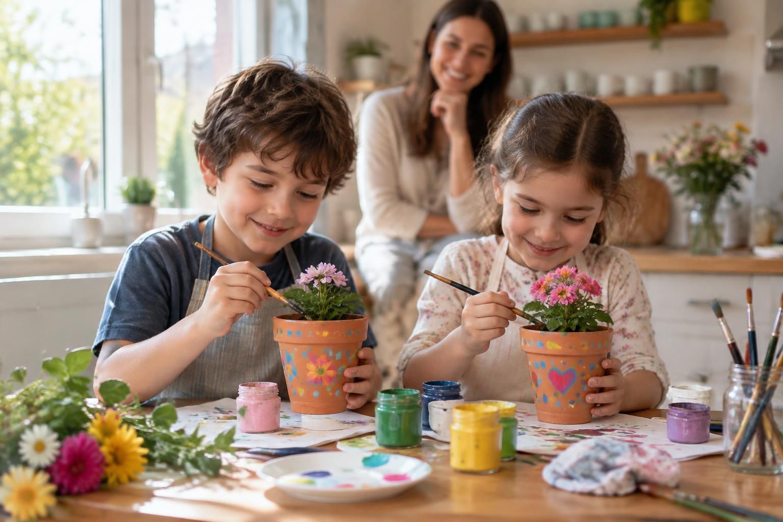 fabriquez facilement un cadeau de fête des mères avec les enfants : une activité créative et pleine d’amour pour surprendre maman.